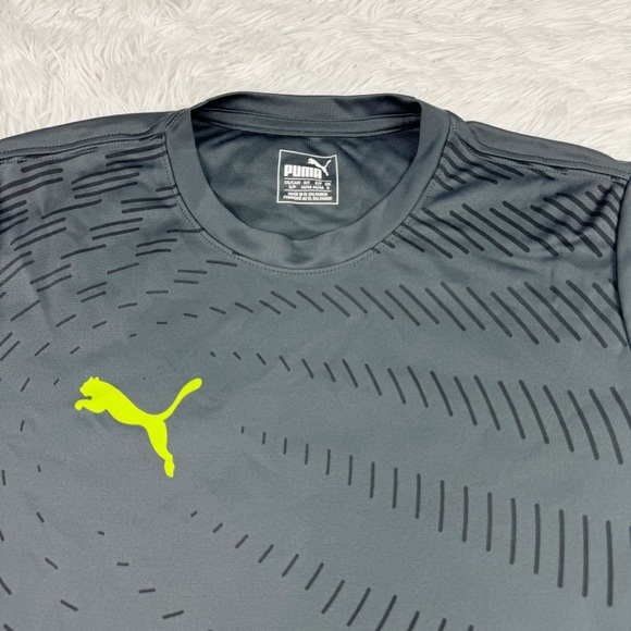 Puma short sleeve crew neck active t-shirt in gray - Picture 4 of 7